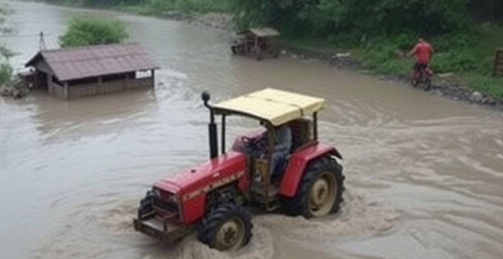 Dehradun: Vehicle Carrying Laborers Swept Away in Floodwaters Following Cloudburst