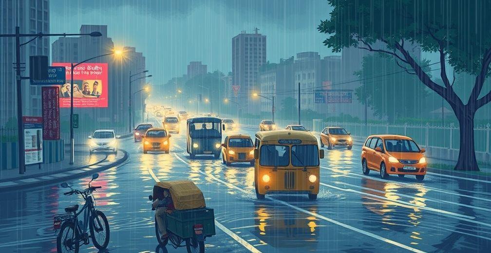 Hyderabad Records Heavy Rainfall, Leading to Urban Disruptions