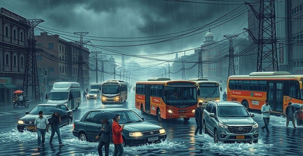 Kolkata Reports Extensive Waterlogging, Service Disruptions After Heavy Rains