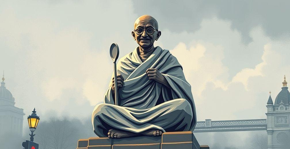 London's Mahatma Gandhi Statue Vandalized Ahead of Annual Commemoration
