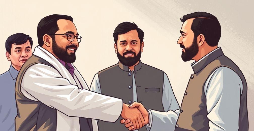 Political Commentary on Indian Cricketer's Interaction with Pakistan Official