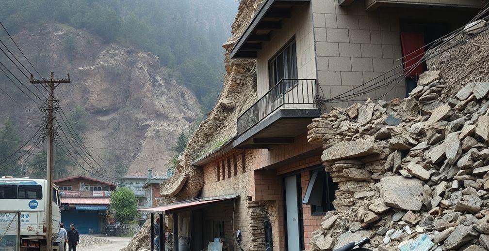 Commercial Structures Damaged in Udhampur Landslide Incident
