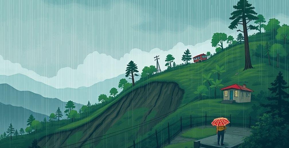 Heavy Rain Triggers Landslides in Darjeeling, Casualties Feared