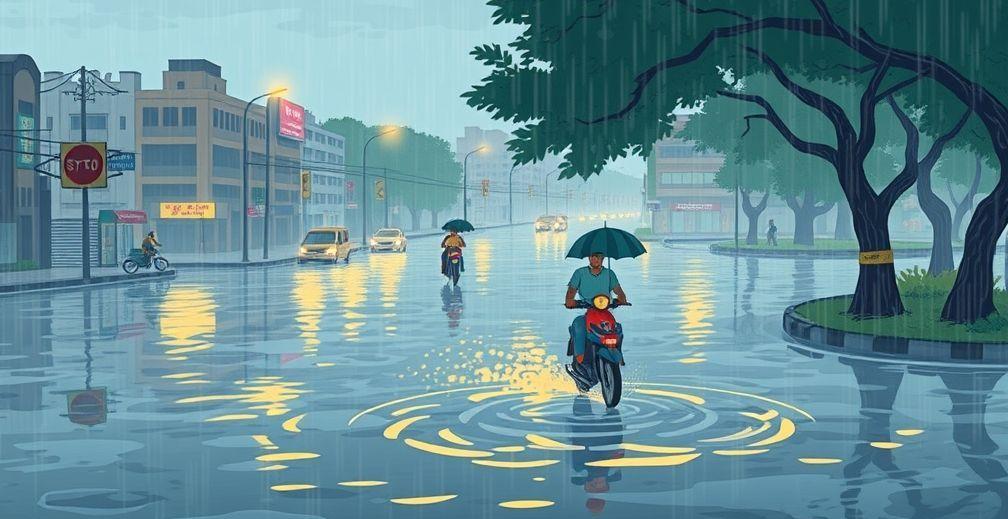 Hyderabad Experiences Waterlogging Amidst Continuous Rainfall