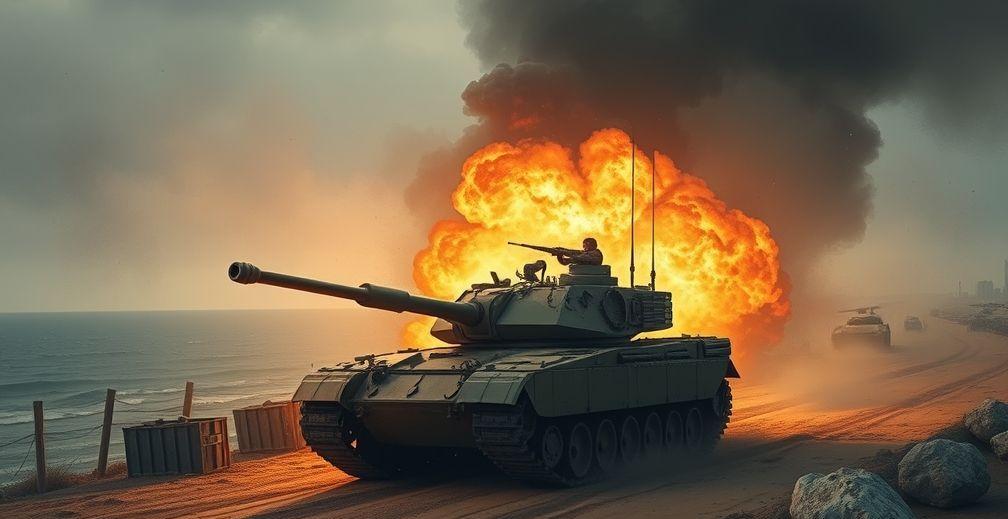 Reported Israeli Tank Fire in Deir al-Balah Amidst Ceasefire Announcement