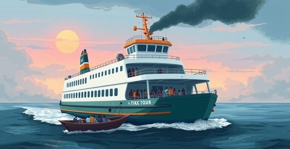 Technical Fault Delays Ro-Ro Ferry Disembarkation Near Virar