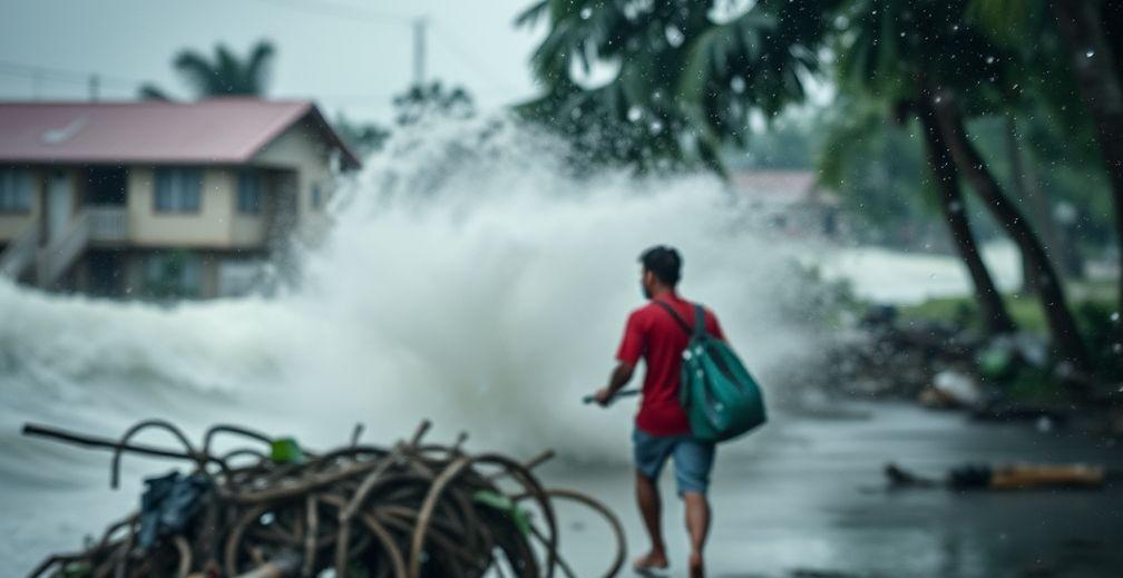 Tropical Storm Fengshen Affects Philippines; Monsoon Rains Impact India