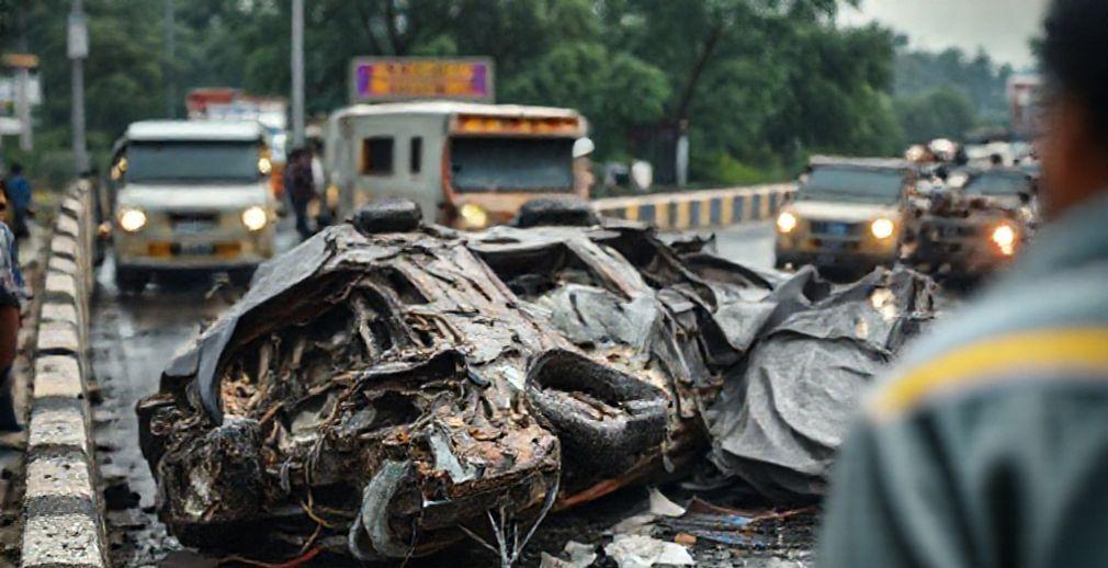 Multiple-Vehicle Collision on Pune-Bengaluru Highway Claims Lives, Injures Several
