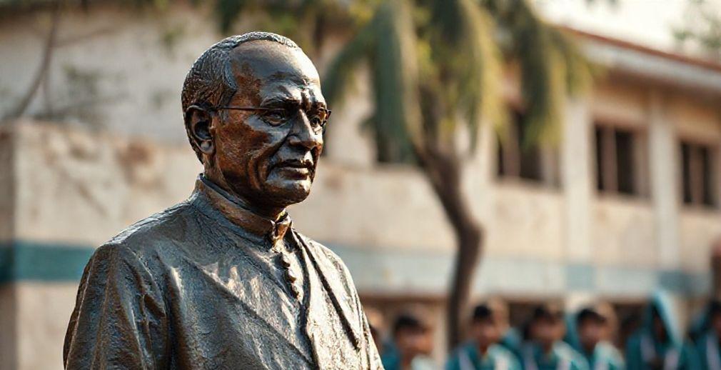 Sarvail Residential School Unveils Statues Honoring Founders P.V. Narasimha Rao and Maddi Narayana Reddy