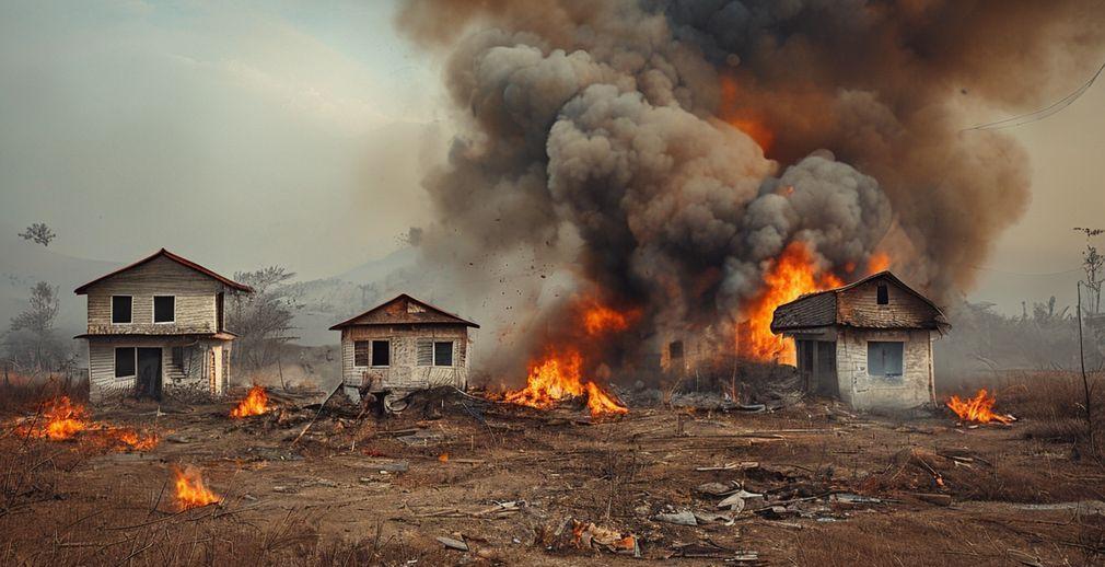 Residential Fire Incident in Kishtwar, J&K: Multiple Homes Damaged, Two Injured