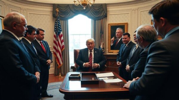 President Trump Holds Prayer Session with Evangelical Leaders