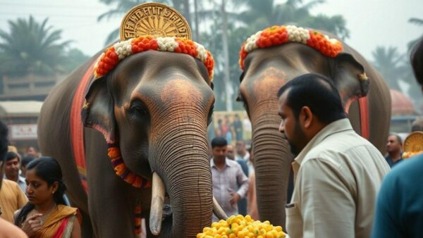 Elephants Featured in Commemorative Event for Anant Ambani at Jaipur’s Hathi Gaon