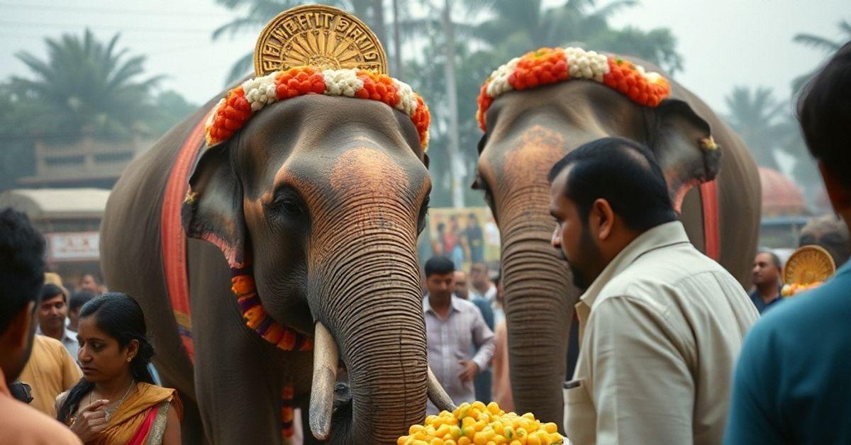 Elephants Featured in Commemorative Event for Anant Ambani at Jaipur’s Hathi Gaon