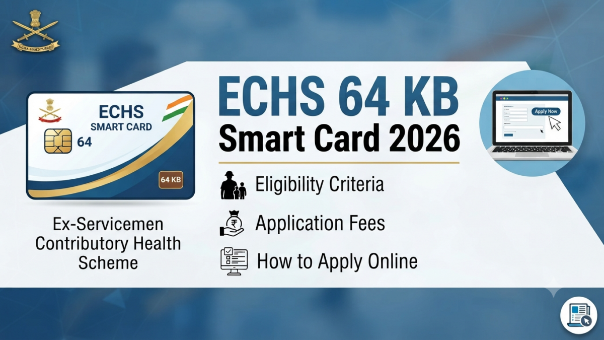ECHS 64 KB Smart Card 2026: Eligibility, Fees & How to Apply Online